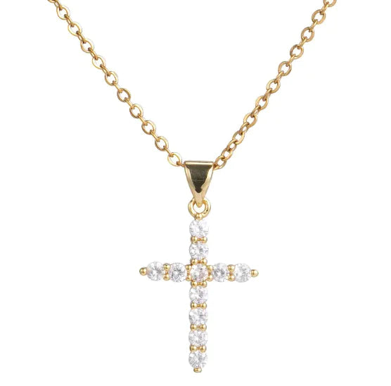 Cross Zircon Full Diamond Crown