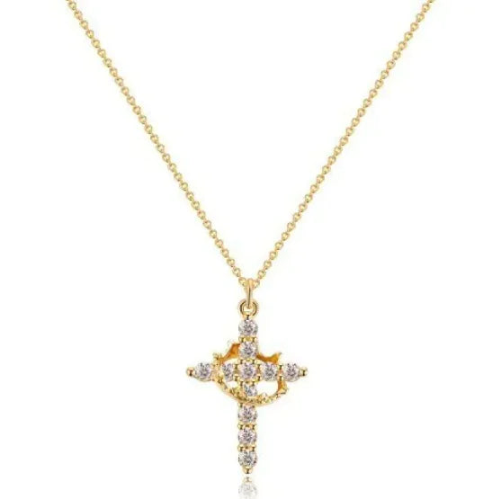 Cross Zircon Full Diamond Crown