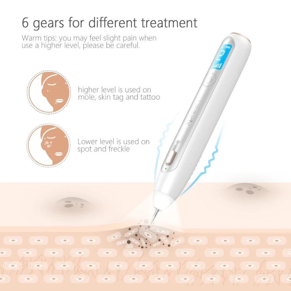 LCD Laser Plasma Pen Wart Remover