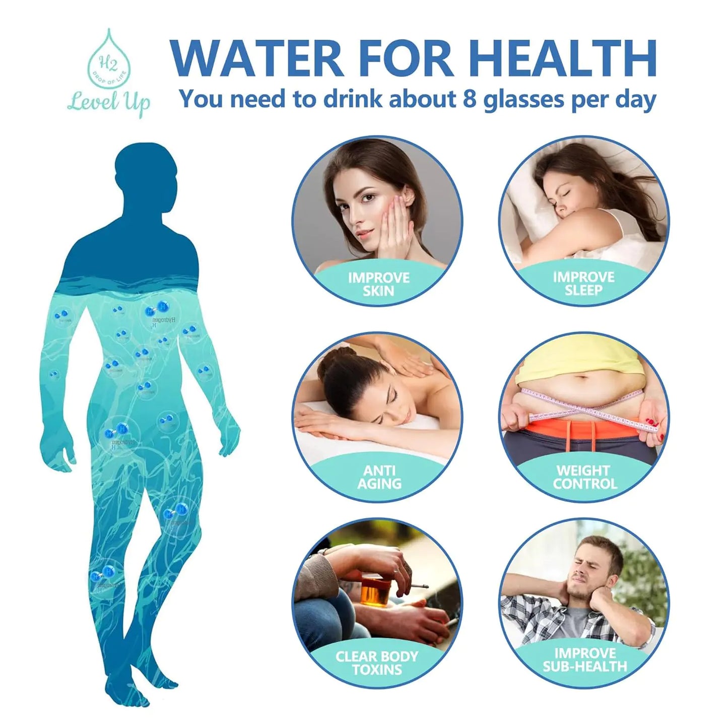 Portable Hydrogen Water Generator